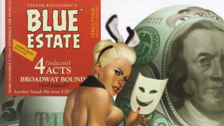 Comic Blue Estate HD Desktop Wallpaper | Background Image