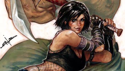 Comic Hack/Slash HD Desktop Wallpaper | Background Image
