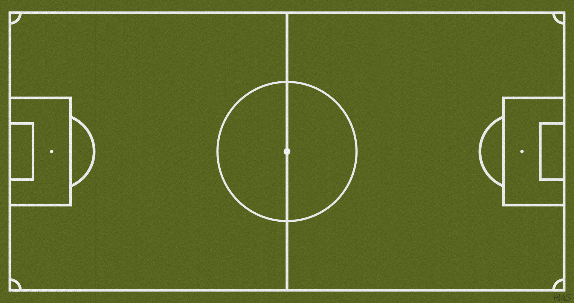 4K Ultra HD desktop wallpaper featuring a top-down view of a soccer field with clear white markings on vibrant green turf.