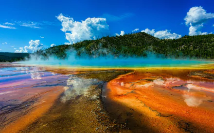 nature hot spring HD Desktop Wallpaper | Background Image