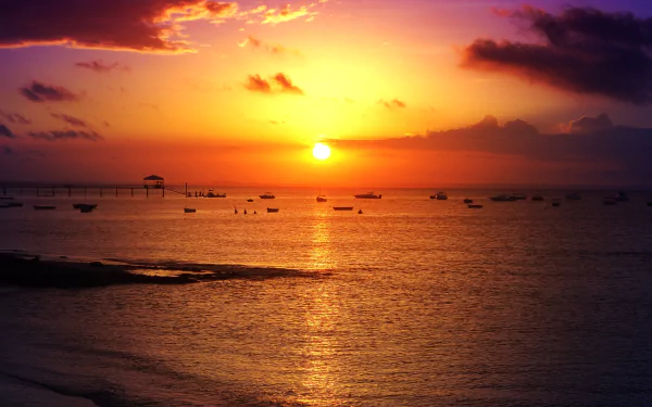  Sunset in Salvador,Brazil