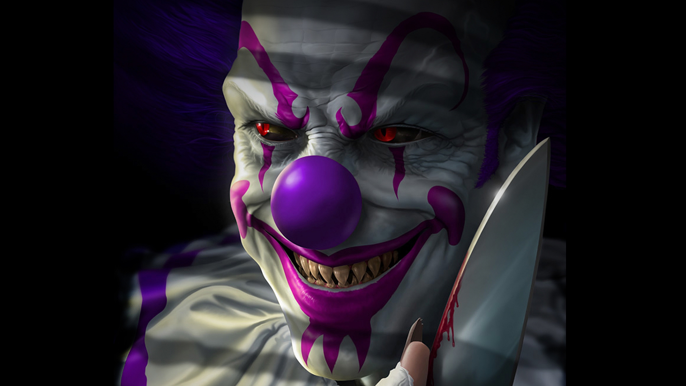 Dark Clown HD Wallpaper | Background Image | 2200x1238