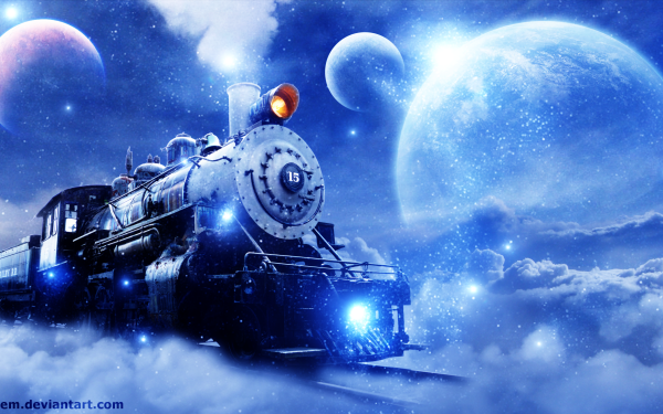 Vehicles Train Engine Locomotive Sky Space HD Wallpaper | Background Image