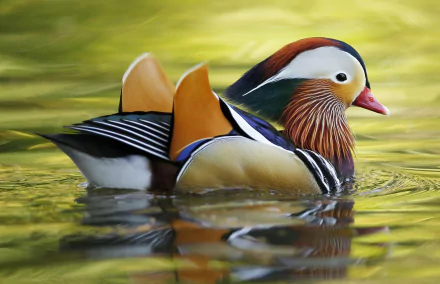 water Animal mandarin duck HD Desktop Wallpaper | Background Image