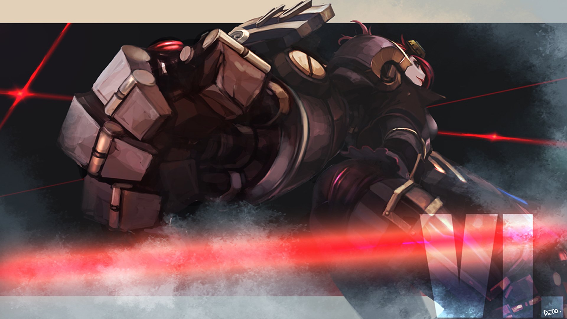 Download VI (League Of Legends) Video Game League Of Legends HD Wallpaper by Choi Hyochan