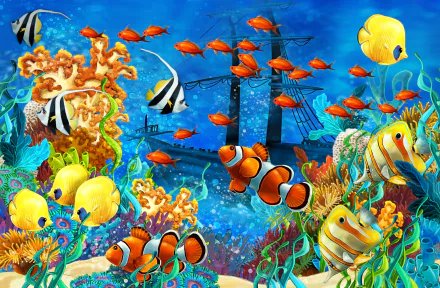 Animal fish HD Desktop Wallpaper | Background Image