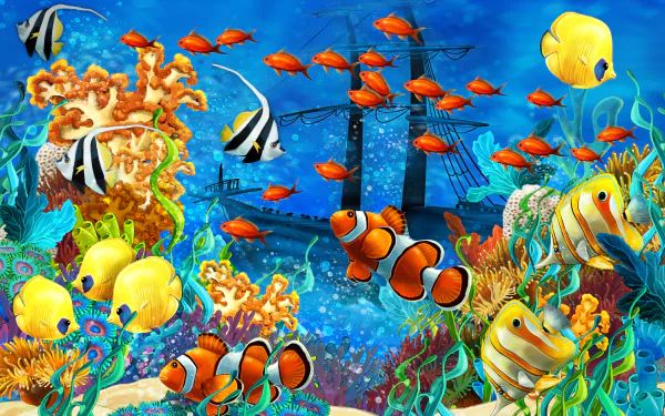 Animal fish HD Desktop Wallpaper | Background Image
