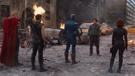 Bruce Banner Black Widow Captain America Hawkeye Thor movie Avengers HD Desktop Wallpaper | Background Image