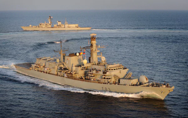 HMS St Albans (F83) warship frigate military Royal Navy HD Desktop Wallpaper | Background Image