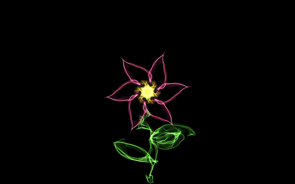 Artistic Flower Flowers Generative HD Wallpaper | Background Image