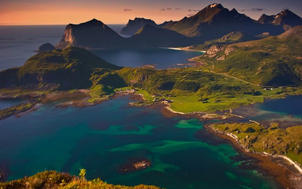 Nature Coastline Norway Sea Hill HD Wallpaper | Background Image