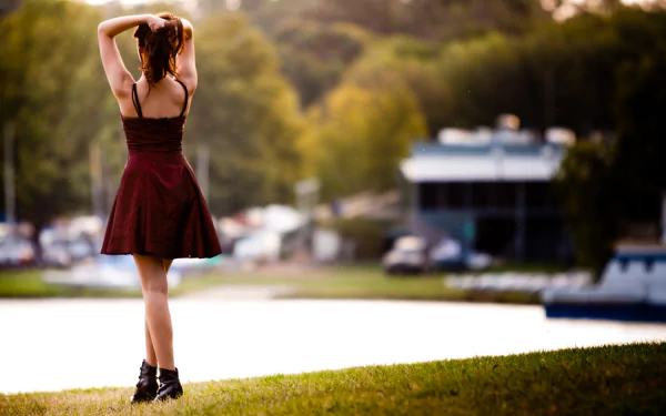 woman rear HD Desktop Wallpaper | Background Image