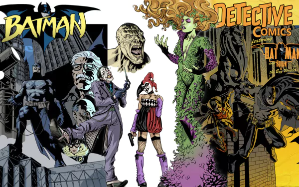 Robin (DC Comics) Poison Ivy Harley Quinn Joker Comic Batman HD Desktop Wallpaper | Background Image
