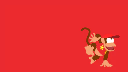 minimalist Super Smash Bros. Nintendo Diddy Kong video game Super Smash Bros. for Nintendo 3DS and Wii U Minimalist Gaming HD Desktop Wallpaper | Background Image