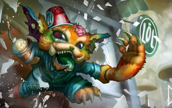 Gnar (League Of Legends) video game League Of Legends HD Desktop Wallpaper | Background Image