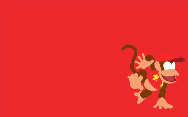 minimalist Super Smash Bros. Nintendo Diddy Kong video game Super Smash Bros. for Nintendo 3DS and Wii U Minimalist Gaming HD Desktop Wallpaper | Background Image