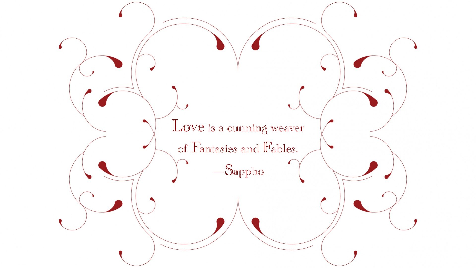 Download Love Sappho Misc Quote HD Wallpaper