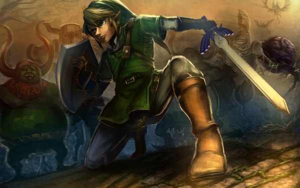 Video Game The Legend of Zelda: Breath of the Wild Zelda Link Sword Dark HD Wallpaper | Background Image