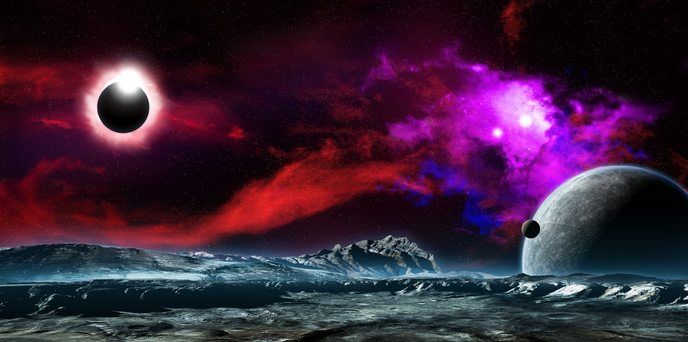 Nebula Eclipse by Bill Lile