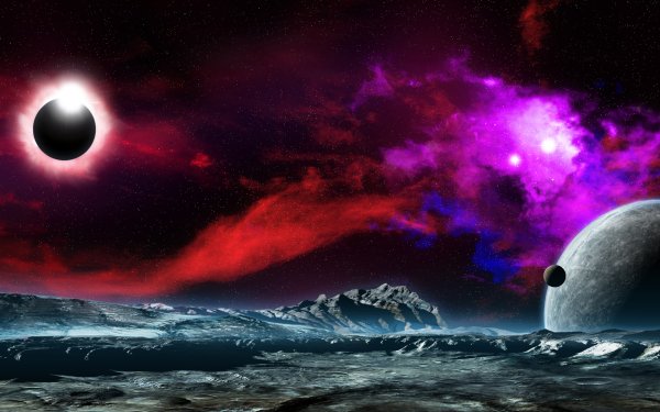 Sci Fi Planetscape Nebula Planet Space HD Wallpaper | Background Image