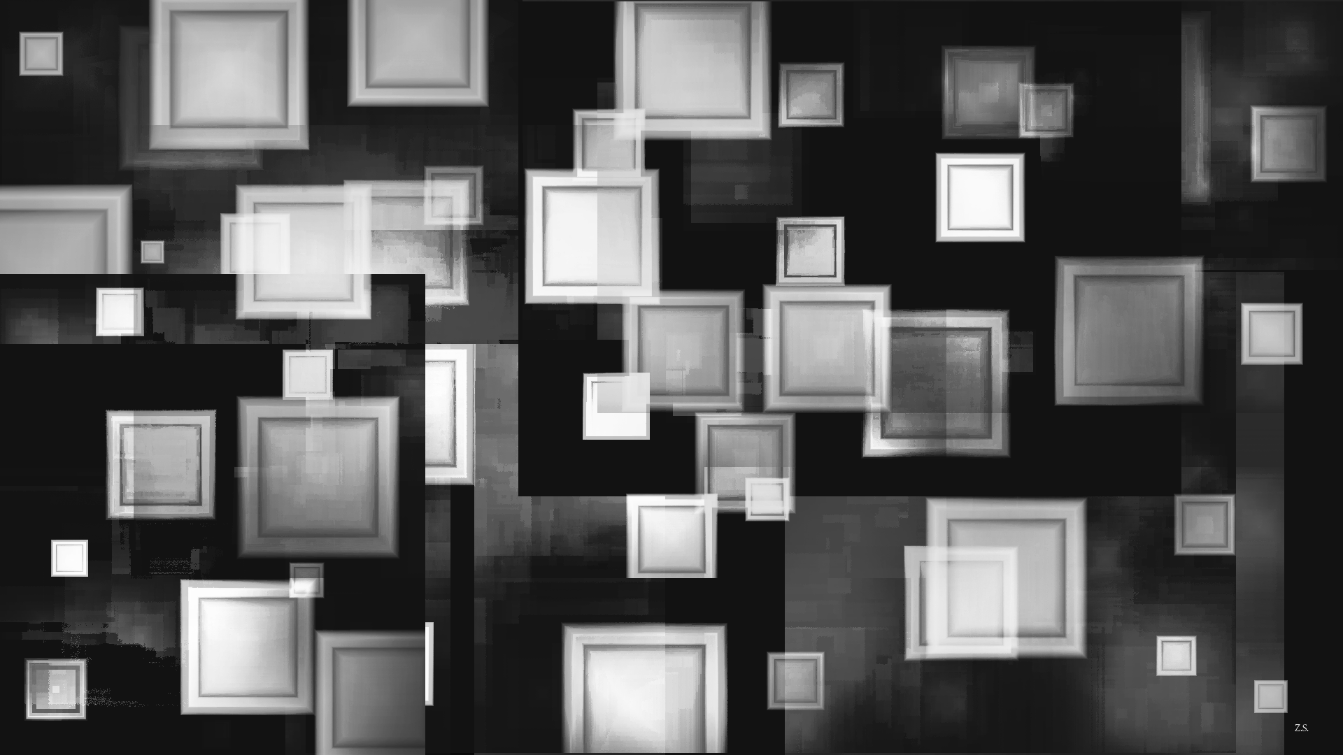 Cubism Grayscale by BeyondtheStatic