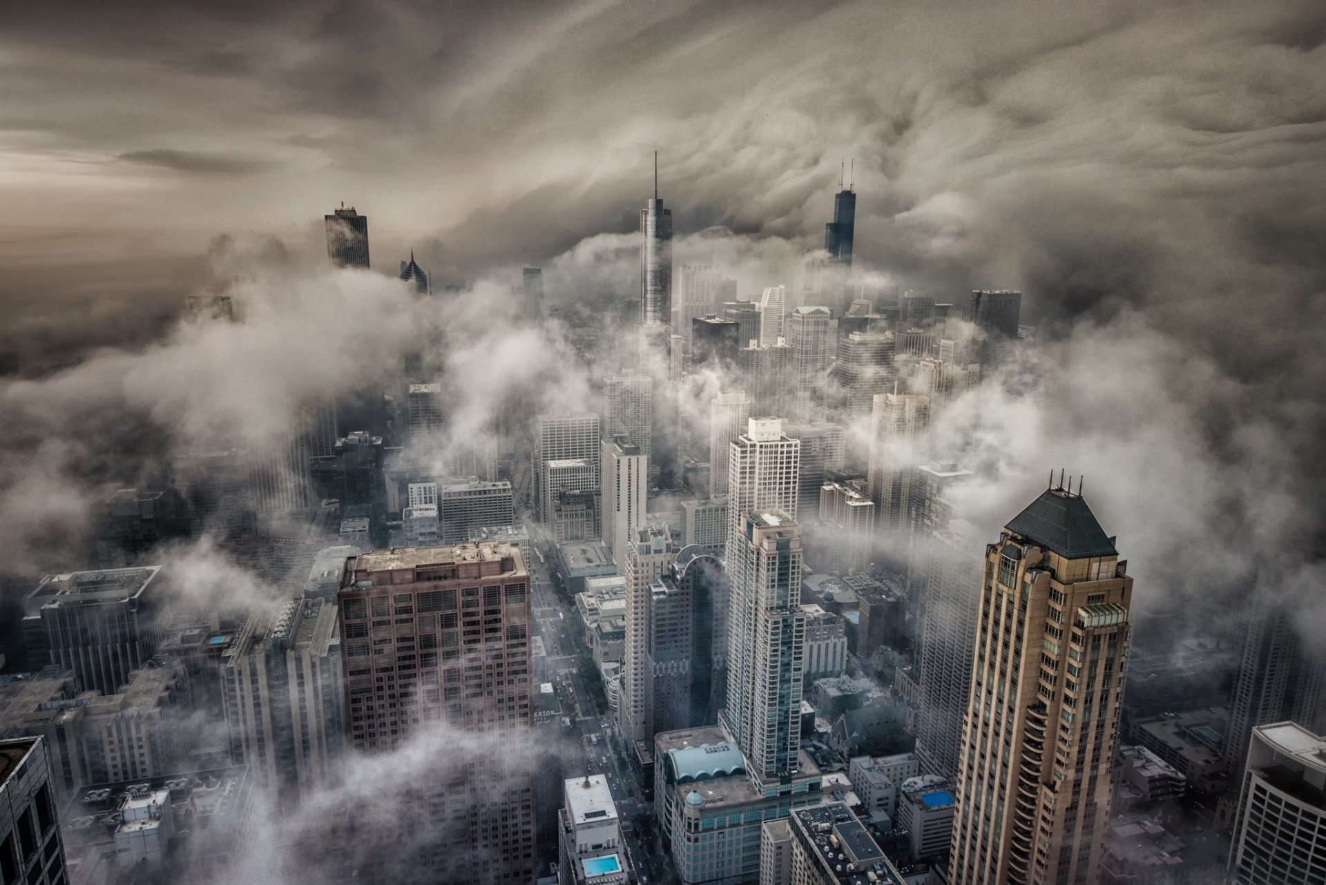 Download Man Made Chicago HD Wallpaper