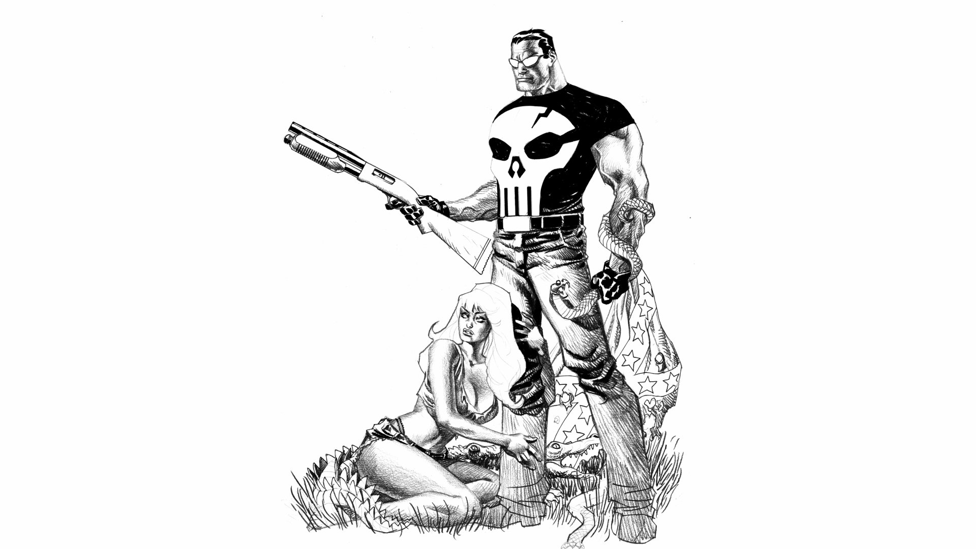 Download Comic Punisher HD Wallpaper