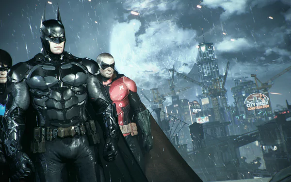 Tim Drake Dick Grayson Nightwing Robin (DC Comics) Batman video game Batman: Arkham Knight HD Desktop Wallpaper | Background Image