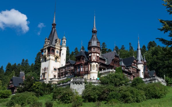 Man Made Peles Castle Castles Romania Castle Transylvania HD Wallpaper | Background Image