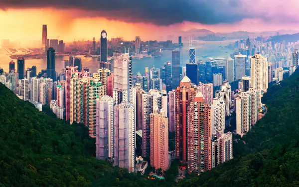 man made Hong Kong HD Desktop Wallpaper | Background Image