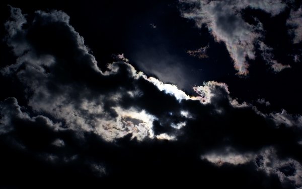 Nature Cloud Dark Moonlight Sky HD Wallpaper | Background Image
