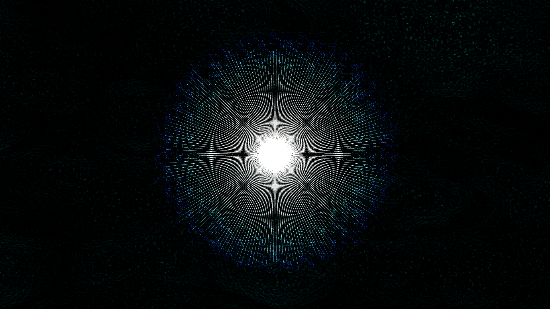 Abstract HD desktop wallpaper featuring a vibrant, textured design evoking a sci-fi space aesthetic, centered around a luminous core and intricate swirling patterns.