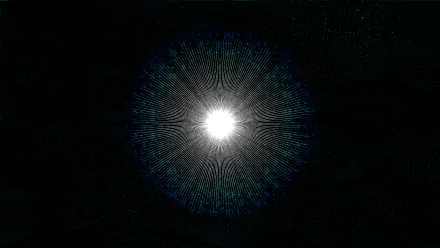 Abstract HD desktop wallpaper featuring a vibrant, textured design evoking a sci-fi space aesthetic, centered around a luminous core and intricate swirling patterns.