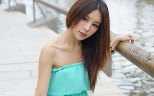 Women Zhang Qi Jun Julie Chang Model Asian Taiwanese Portrait Hair Bracelet Dress Water Hong Kong HD Wallpaper | Background Image