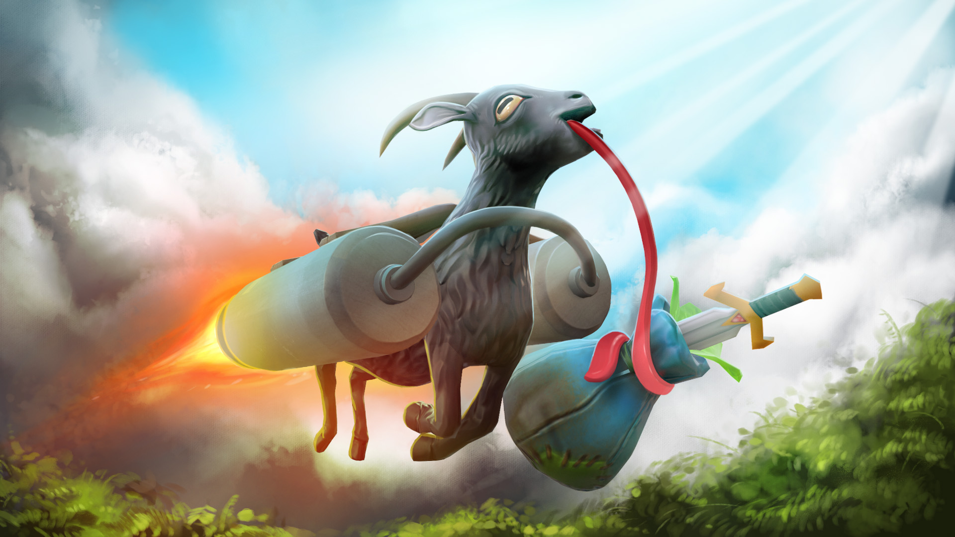 Video Game Goat Simulator HD Wallpaper | Background Image