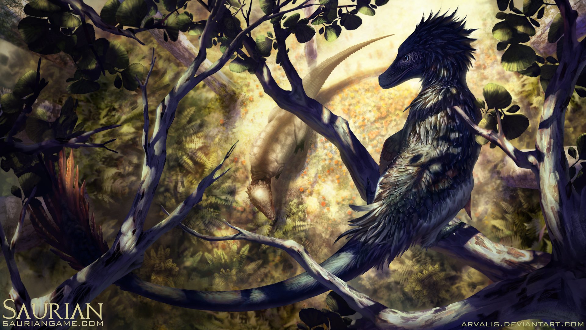 Download Dinosaur Archaeoraptor Video Game Saurian 4k Ultra HD Wallpaper by RJ Palmer