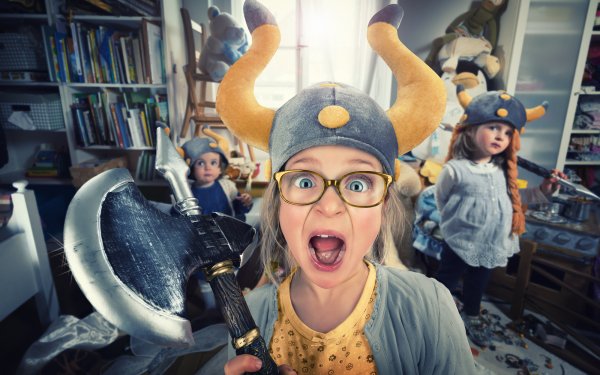 Photography Child Humor Viking HD Wallpaper | Background Image