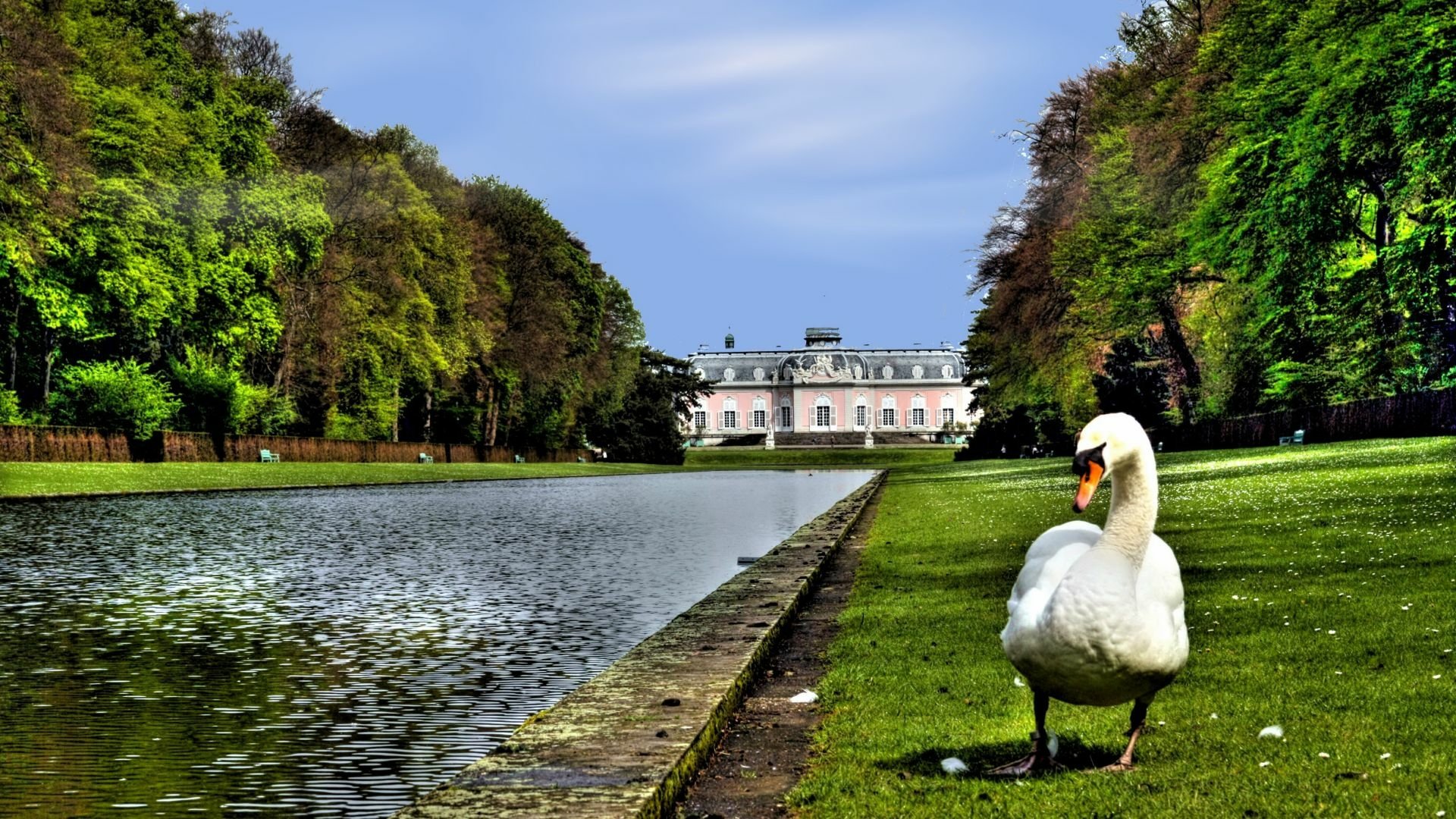 Download Man Made Benrath Palace HD Wallpaper