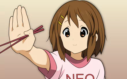 Yui Hirasawa Anime K-ON! HD Desktop Wallpaper | Background Image