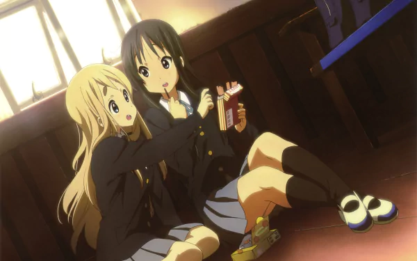 Tsumugi Kotobuki Mio Akiyama Anime K-ON! HD Desktop Wallpaper | Background Image