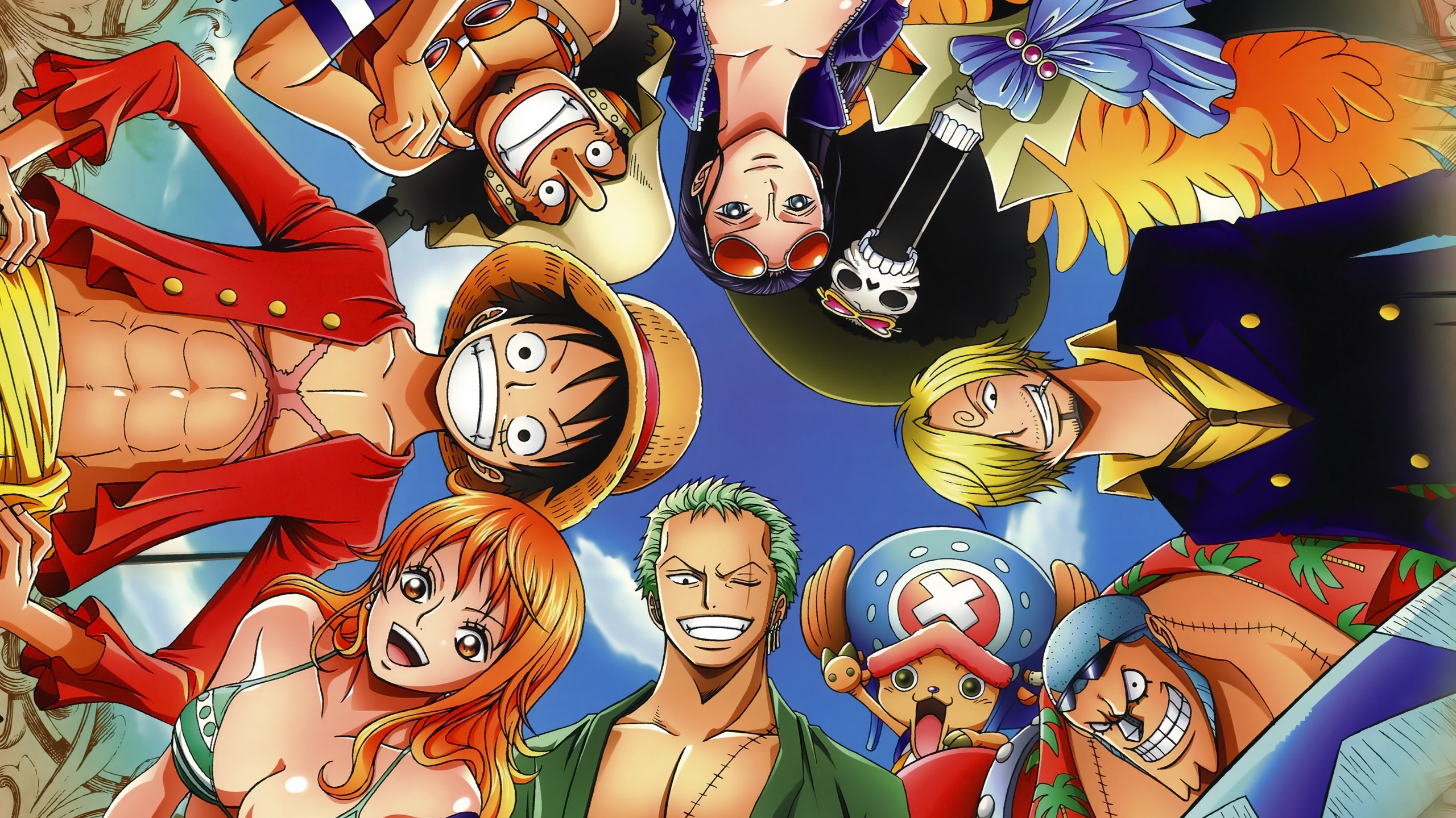 one piece nami and luffy wallpaper