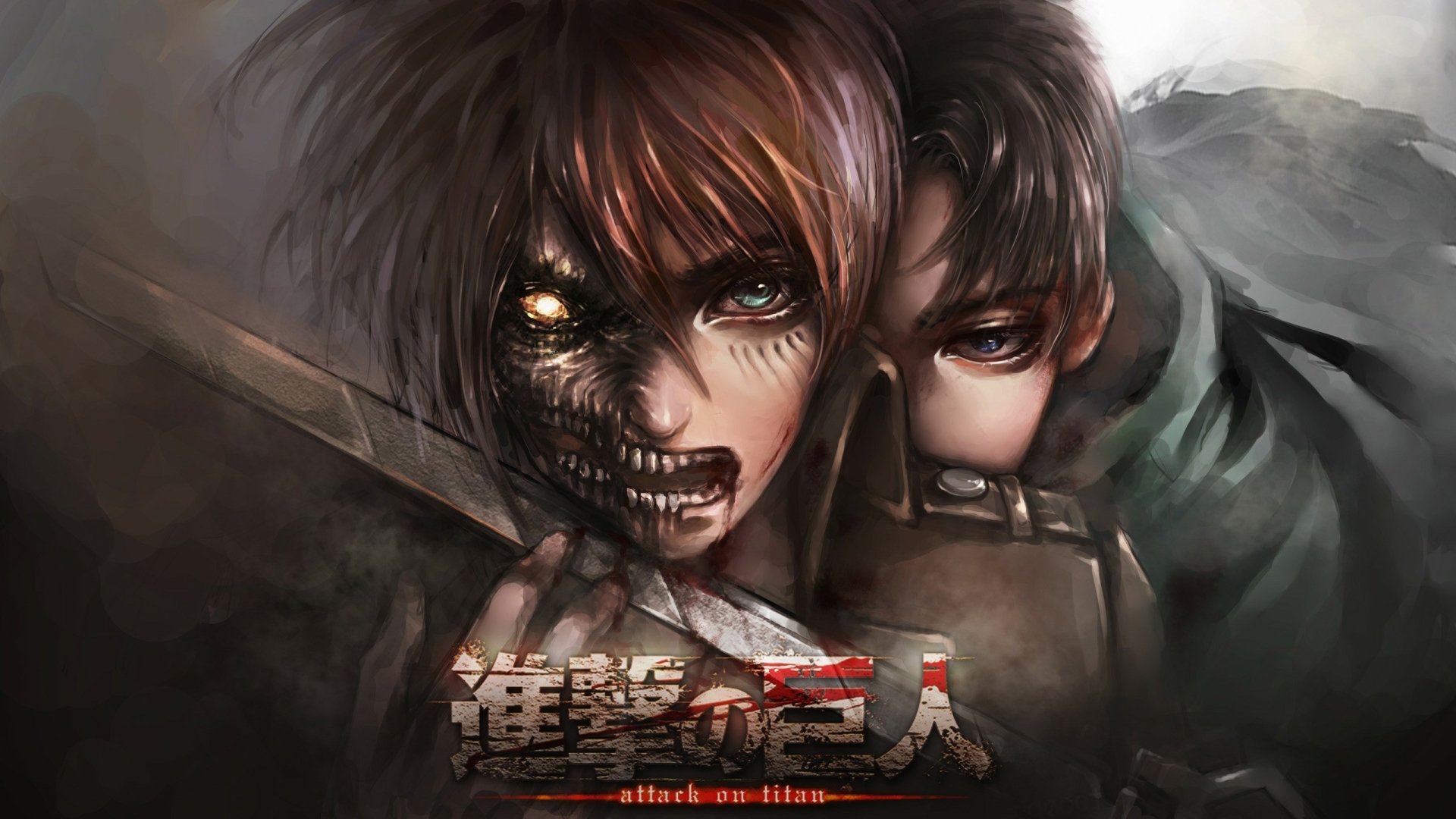 Download Levi Ackerman Eren Yeager Attack On Titan Anime HD Wallpaper