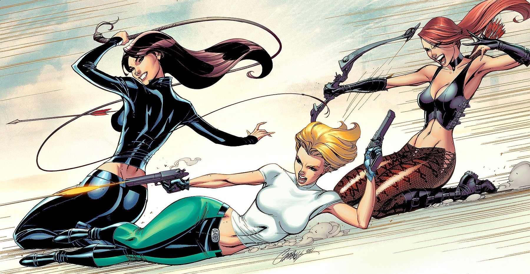 Dynamic Danger Girl Comic HD Wallpaper