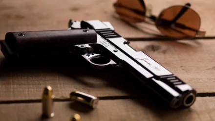 man made Cabot pistol HD Desktop Wallpaper | Background Image