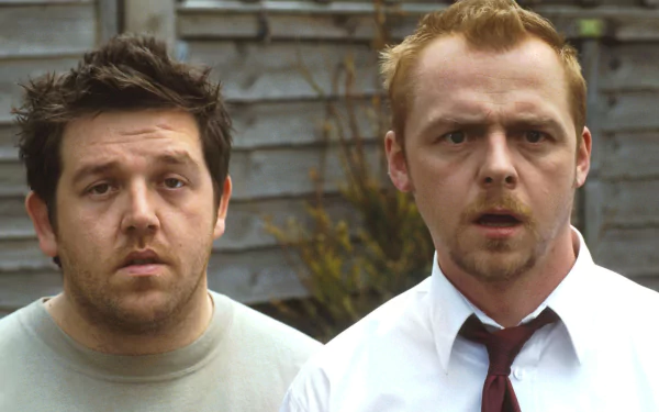 Nick Frost Simon Pegg movie Shaun Of The Dead HD Desktop Wallpaper | Background Image