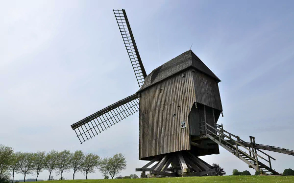 man made windmill HD Desktop Wallpaper | Background Image