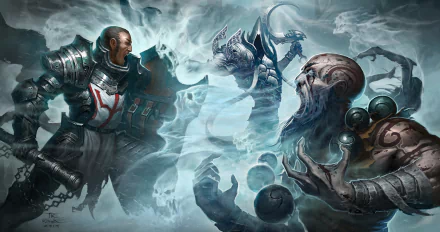 Malthael (Diablo III) Monk (Diablo III) Crusader (Diablo III) video game Diablo III: Reaper Of Souls HD Desktop Wallpaper | Background Image