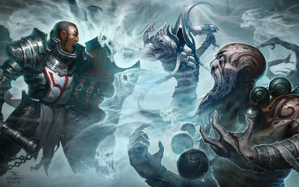 Malthael (Diablo III) Monk (Diablo III) Crusader (Diablo III) video game Diablo III: Reaper Of Souls HD Desktop Wallpaper | Background Image