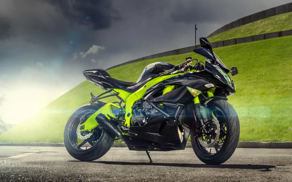 Kawasaki Ninja ZX-6R vehicle Kawasaki Ninja HD Desktop Wallpaper | Background Image