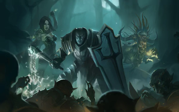 Witch Doctor (Diablo III) Demon Hunter (Diablo III) Crusader (Diablo III) video game Diablo III: Reaper Of Souls HD Desktop Wallpaper | Background Image